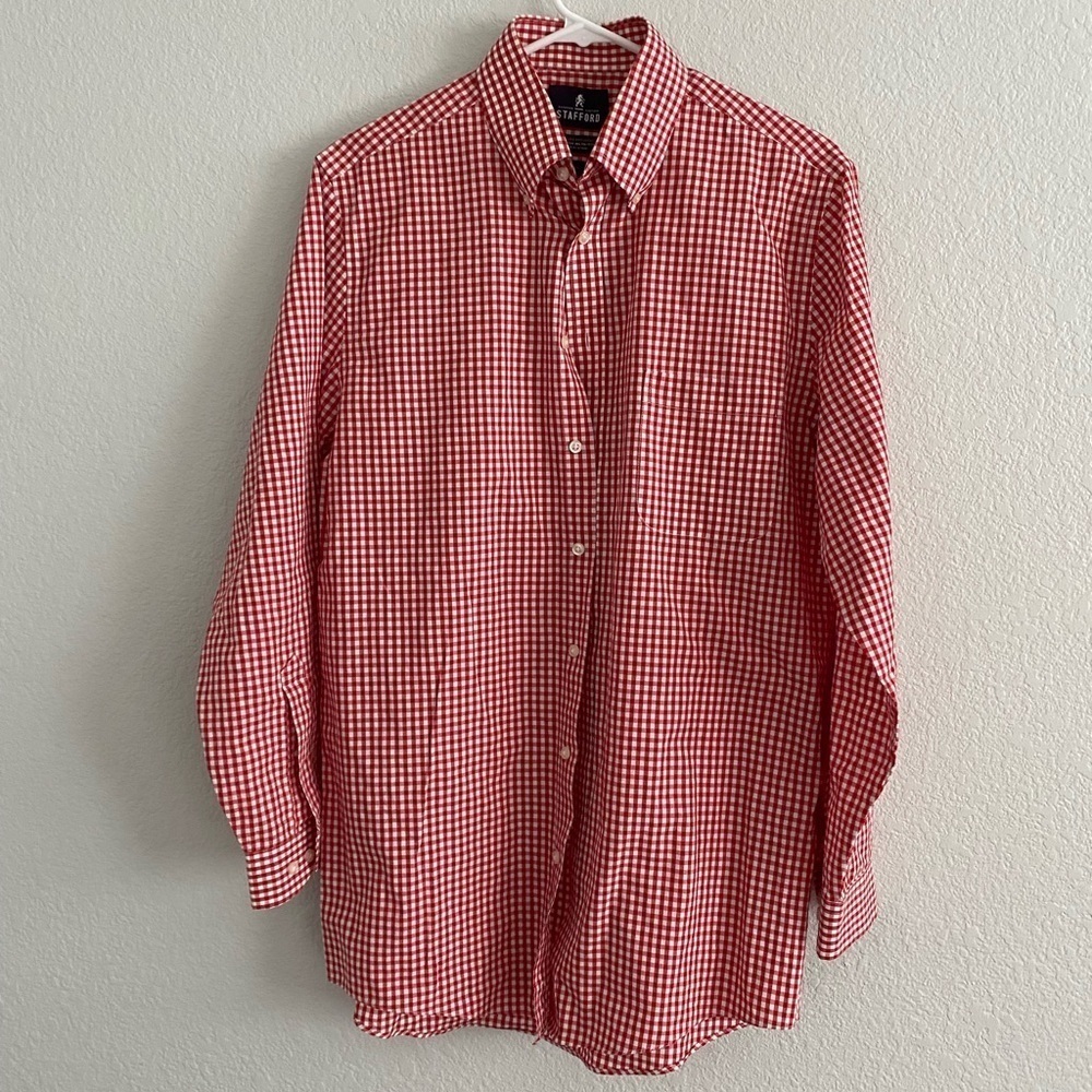 Stafford Mens Bottom Down Mens Shirt